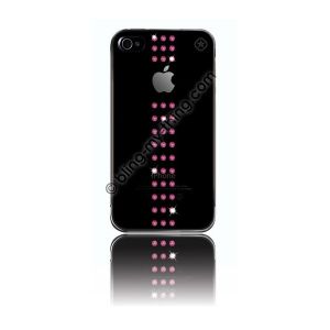 Чехол Bling My Thing Stripe Case Fuchsia Clear for iPhone 4 (11-00-5-03)